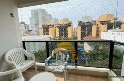 Apartamento com 3 dormitórios à venda, 80 m² por r$ 375.000 - jardim belmar - guarujá/sp cod. 27718v