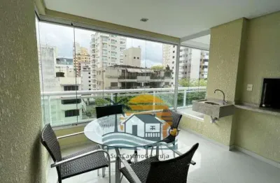 Apartamento com 4 dormitorios 2 suítes varanda gourmet , 143 m² por r$ 850.000 - balneário cidade atlântica - guarujá/sp cod. ap56838v