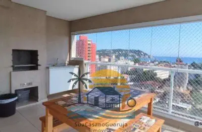 Apartamento com vista e lazer 2 dormitórios à venda, 66 m²  loteamento joão batista julião - guarujá/sp  36832v