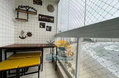 Apartamento em prédio frente ao mar 3 dormitórios 1 suíte 2 vagas nas astúrias