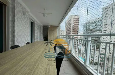 Apartamento 3 dormitórios 1 suíte varanda gourmet 2 vagas guaruja