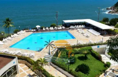 Apartamento penhasco 5 estrelas com 3 dormitórios  100 m² por r$ 750.000  tortugas - guarujá/sp ap02801