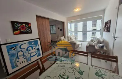 Apartamento reformado com 2 dormitórios frente ao mar e com vista 1 vaga nas astúrias