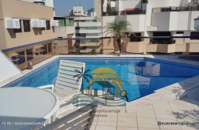 Cobertura com 4 dormitórios à venda, 315 m² por r$ 2.500.000,00 - praia da enseada – aquário - guarujá/sp