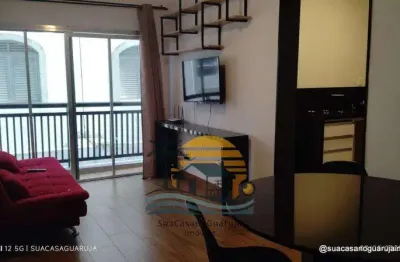 Apartamento mobiliado à venda com 1 dormitório e sacada na praia da enseada – próximo ao rufinos, guarujá cod r4937290