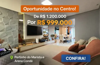 Vendo lindo apartamento, com móveis, centro e com valor de oportunidade.