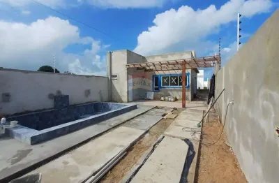 Casa com acabamento alto padrão à venda em carapibus – 500m do mar, 2 suítes, piscina, automatizada com alexa!