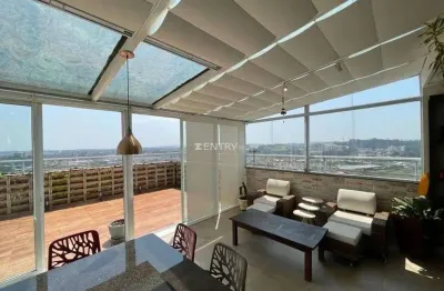 Cobertura duplex alto padrão de 491 m²  área útil toda climatizada, com a melhor vista da cidade e na melhor localização de jundiaí  - centro -sp