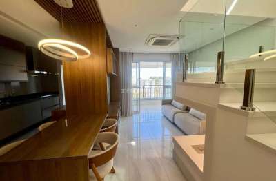 Apartamento semimobiliado cobertura duplex para locação ou venda no condomínio le parc residence - no bairro campos elíseos em jundiaí sp