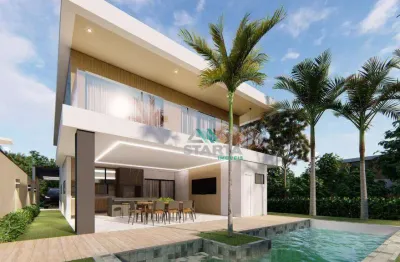 Casa com 4 dormitórios à venda por r$ 1.800.000,00 - terras alphaville residencial - eusébio/ce