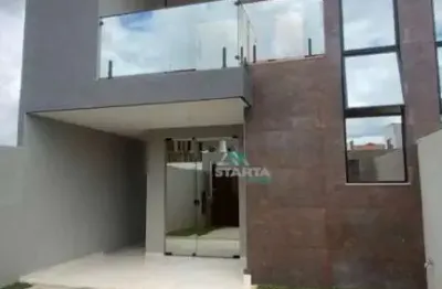 Casa duplex nova com 151m² de área construída, 3 suítes