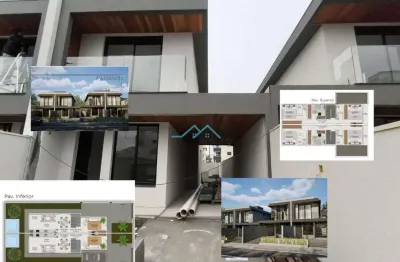 Casa à venda em palhoça, pagani, com 3 quartos, com 140 m², residencial bréscia
