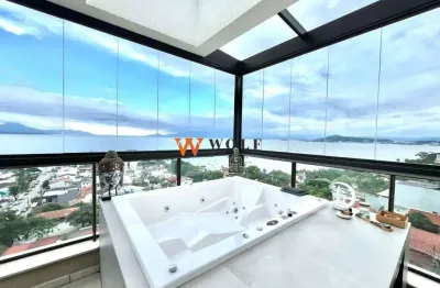 Cobertura com 2 quartos à venda na rua joão meirelles, 325, itaguaçu, florianópolis por r$ 3.199.000