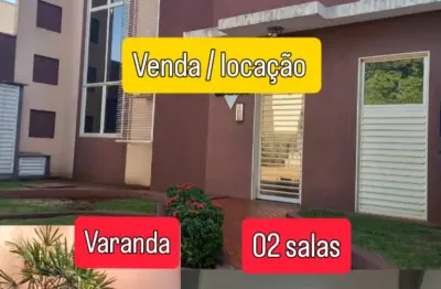 02 salas nova ribeirânia c/ varanda 02 banheiros privativos (térrea)