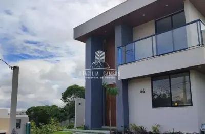 Casa em condomínio para venda em camaçari, alphaville (abrantes), 3 dormitórios, 3 suítes, 3 banheiros, 2 vagas
