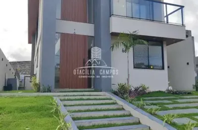 Casa em condomínio para venda em camaçari, alphaville (abrantes), 3 dormitórios, 3 suítes, 3 banheiros, 2 vagas