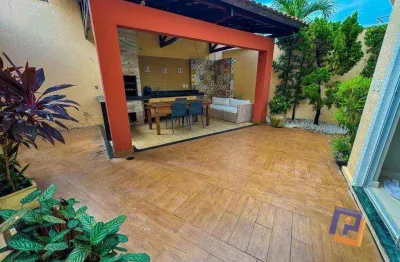 Casa no condomínio lares san pietro com 3 suítes + 1 quarto/gabinete à venda, 136 m² - luciano cavalcante - fortaleza/ce