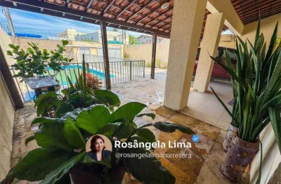 Casa com 4 suítes, piscina e deck com churrasqueira à venda - parque manibura - fortaleza/ce