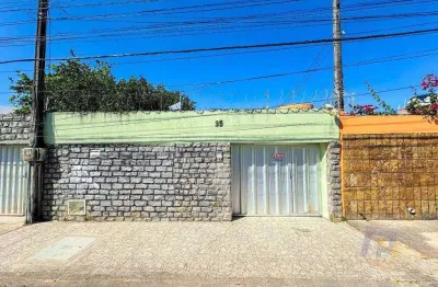 Casa plana com 4 quartos + dce à venda, 104 m² no bairro cidade dos funcionários - fortaleza/ce