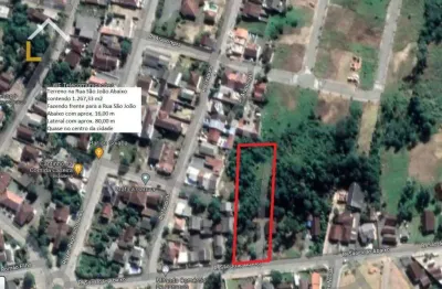 Terreno à venda, 1267 m² por r$ 699.000,00 - são joão abaixo - garuva/sc