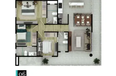 Apartamento garden com 3 dormitórios à venda, 185 m² por r$ 1.295.210,00 - anita garibaldi - joinville/sc