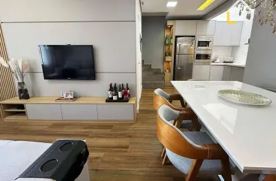 Excelente sobrado mobiliado no boehmerwald, 03 dorm., 02 vagas!