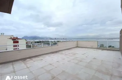 Asset imóveis vende cobertura linear com 3 suítes, 235m², por r$ 1.800.000, - centro - niterói/rj