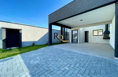 Casa nova á venda 3 dormitórios 1 suíte área gourmet bairro águas belas