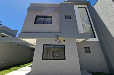 Sobrado tríplex  alto padrão novo á venda bairro uberaba terraço com churrasqueira e lavabo