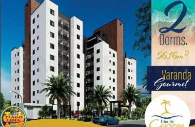 Apartamento para venda em caraguatatuba, martim de sá, 2 dormitórios, 1 banheiro, 1 vaga