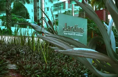 Jardins eco resort 2 dormitórios (1 suíte) próximo à praça pé vermelho