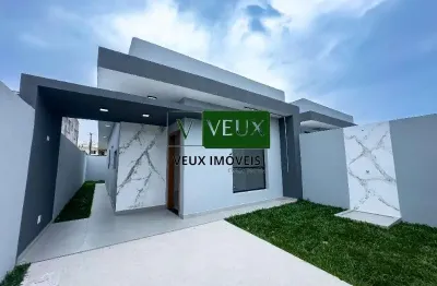 Vendo casa no golfinhos nova aceita financiamento bancario descrição do imóvel casa moderna, completa e perfeita pra você!