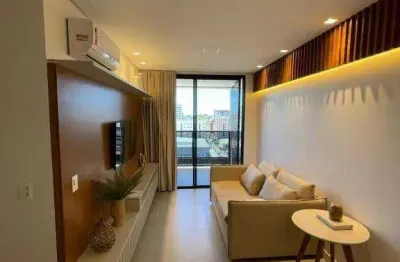 Apartamento com 1 dormitório para alugar, 44 m² por r$ 5.000,00/mês - jatiúca - maceió/al