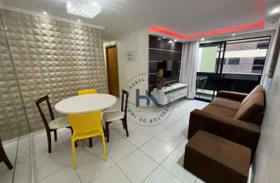 Apartamento com 3 dormitórios para alugar, 70 m² por r$ 4.500,00/ano - jatiúca - maceió/al