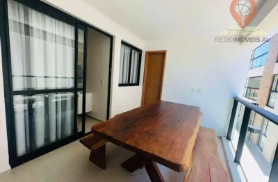 Apartamento com 1 dormitório para alugar, 43 m² por r$ 2.500,00/mês - praia bonita - barra de são miguel/al