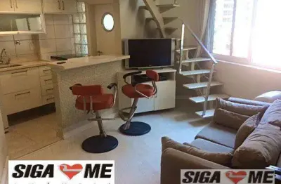 Apartamento duplex á venda, 45m² a.ú - vila nova conceição