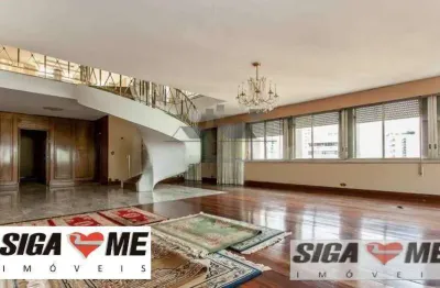 Cobertura duplex com 4 dorm, 593m² a.ú - santa cecília por r$ 4.950.000,00