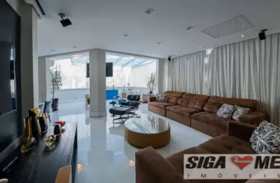 Moema cobertura triplex venda 4 suítes área gourm 2vgs 310m² r$4.200.000,00