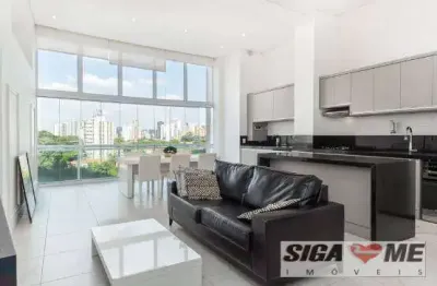 Brooklin locação apto 1 suíte sala ampla 2 vgs mobiliado 85m2 $11.000,00