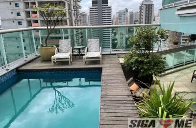 Cobertura duplex em perdizes com 274m² locação r$25.000,00