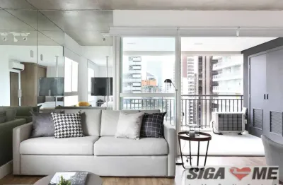 Studio em cidade monções com 63m²/locação r$ 4.800,00