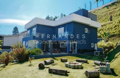 Belíssima casa disponível para venda em condomínio fechado em alphaville com 5 suítes!