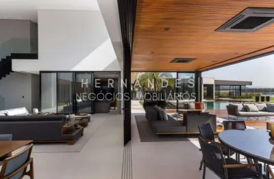 Mansão a venda no tamboré 2 com 5 suítes, projeto assinado por arquitetura rogério pérez