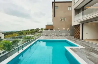 Magnífica casa de alto padrão à venda em condomínio exclusivo em barueri-sp, com 4 quartos, 4 suítes, 3 salas, 6 banheiros, 4 vagas e 578m².