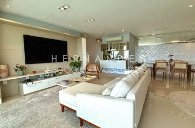 Ed. ereditá - mobiliado e decorado, com vista permanente para a mata em alphaville com 3 suítes e 202m²