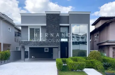 Casa nova à venda no tamboré 11 com 4 suítes, piscina e 6 vagas ? estuda permuta!