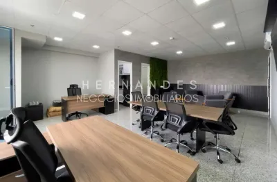 Sala comercial mobiliada em alphaville para locação alpha green business towers com manobrista gratis