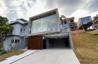 Casa de alto padrão aldeia da serra com 4 quartos e 2 suítes em condomínio fechado em santana de parnaíba - quintas do ingaí - sp
