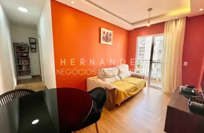 Apartamento à venda em barueri-sp, jardim tupanci: 2 quartos, 2 salas, 1 banheiro, 1 vaga, 58m² de área