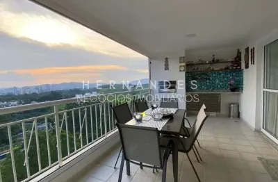 Apartamento de luxo no centro empresarial tamboré em santana de parnaíba-sp: 3 quartos, 3 suítes, 3 salas, 4 banheiros, 3 vagas, 158m².